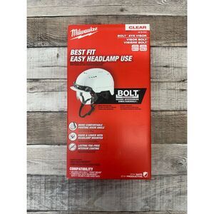NEW Milwaukee BOLT Clear Eye Visor 48-73-1410 ANSI Z87.1 Hard Hat Face Shield